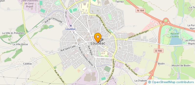 localisation de l'entreprise SCI DES ALLEES à LOUDEAC