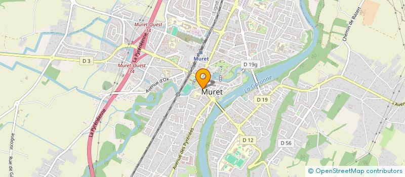 localisation de l'entreprise SCI DES ALLEES  MURET