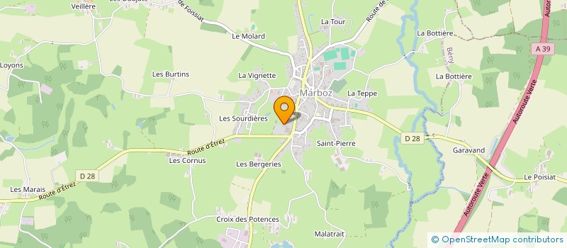 localisation de l'entreprise SCI DES ALLEES  MARBOZ
