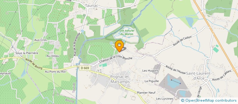 localisation de l'entreprise SCI DES ALLEES  PRIGNAC-ET-MARCAMPS