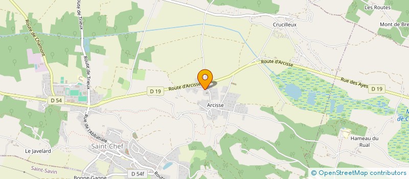 localisation de l'entreprise SCI DES ALLEES  SAINT-CHEF