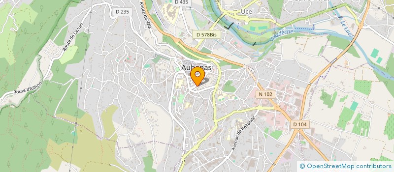 localisation de l'entreprise SCI DES ALLEES DE LA GUINGUETTE à AUBENAS