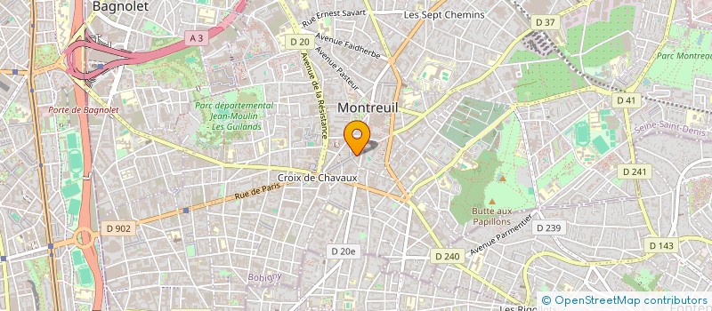 localisation de l'entreprise SCI DES ALLIES 1  MONTREUIL