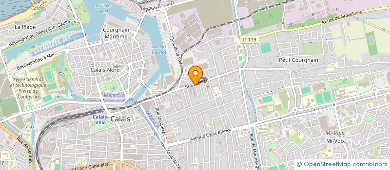 localisation de l'entreprise SCI DES ALLIES  CALAIS