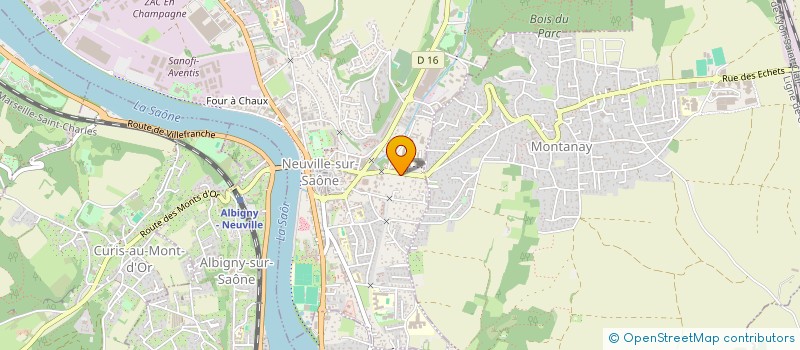 localisation de l'entreprise SCI DES ALLOUBIERS  NEUVILLE-SUR-SAONE