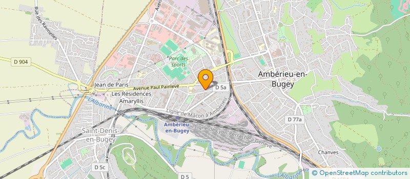 localisation de l'entreprise SCI DES ALLYMES  AMBERIEU-EN-BUGEY