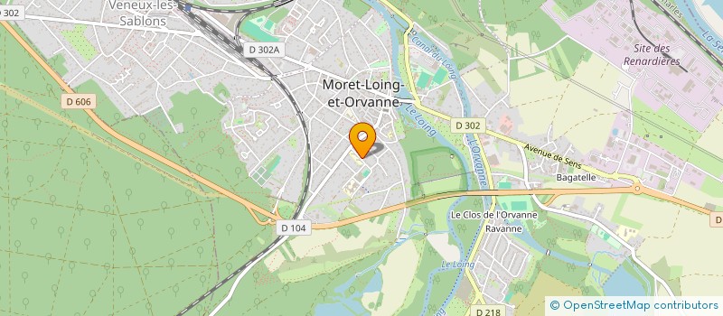 localisation de l'entreprise SCI DES ALMADIES  MORET-LOING-ET-ORVANNE