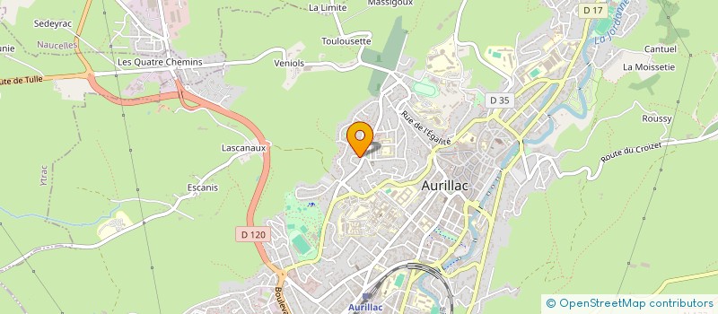 localisation de l'entreprise SCI DES ALOUETTES à AURILLAC