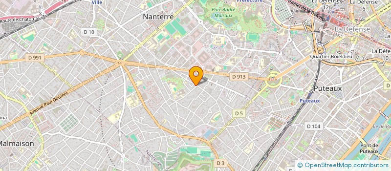 localisation de l'entreprise SCI DES ALOUETTES  NANTERRE