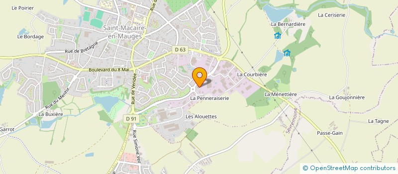 localisation de l'entreprise SCI DES ALOUETTES à SEVREMOINE