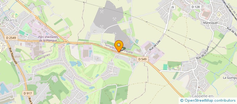 localisation de l'entreprise SCI DES ALOUETTES  TEMPLEUVE-EN-PEVELE