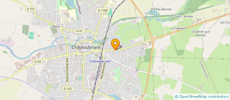 localisation de l'entreprise SCI DES ALOUETTES  CHATEAUBRIANT