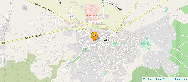 localisation de l'entreprise SCI DES ALPES à TRETS