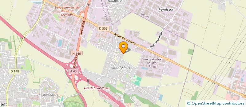 localisation de l'entreprise SCI DES ALPES  SAINT-PRIEST