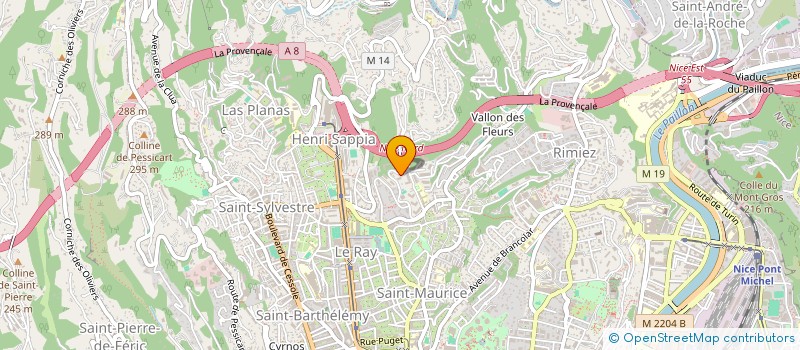 localisation de l'entreprise SCI DES ALPES à NICE