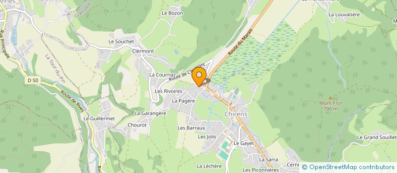 localisation de l'entreprise SCI DES ALPES  CHIRENS