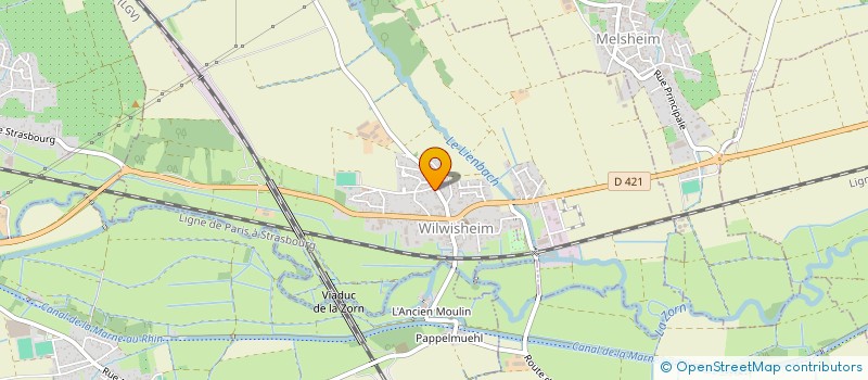 localisation de l'entreprise SCI DES ALYSEES  WILWISHEIM