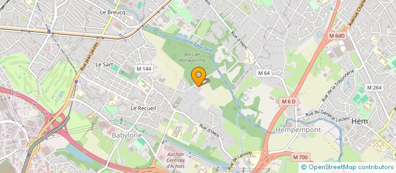 localisation de l'entreprise SCI DES AMANDIERS  VILLENEUVE-D'ASCQ