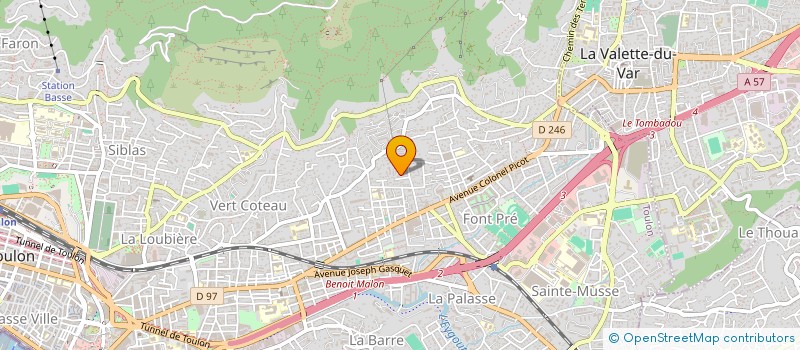 localisation de l'entreprise SCI DES AMANDIERS à TOULON