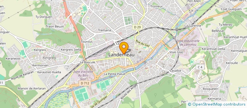 localisation de l'entreprise SCI DES AMANDIERS  LANDERNEAU