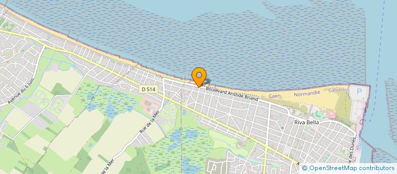 localisation de l'entreprise SCI DES AMANDIERS  OUISTREHAM