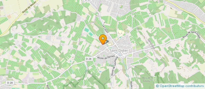 localisation de l'entreprise SCI DES AMANDIERS  SAINT-DIDIER