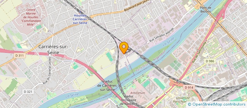 localisation de l'entreprise SCI DES AMANDIERS  CARRIERES-SUR-SEINE