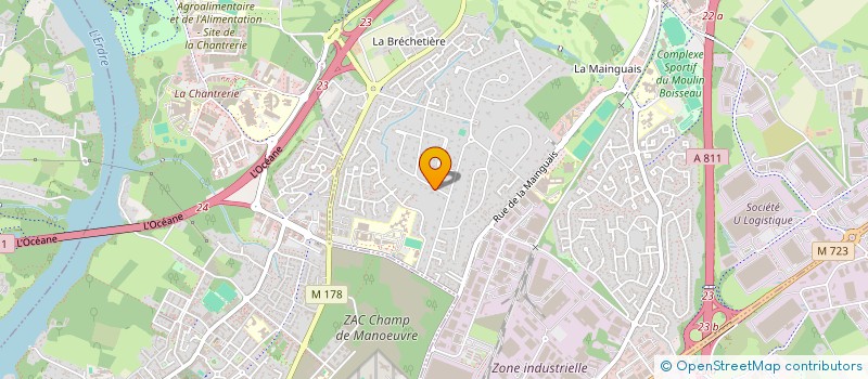 localisation de l'entreprise SCI DES AMETHYSTES  CARQUEFOU