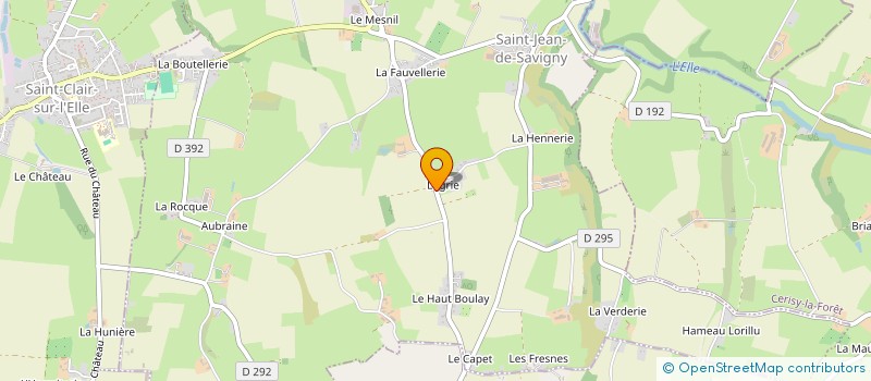 localisation de l'entreprise SCI DES AMIS  SAINT-CLAIR-SUR-L'ELLE