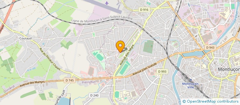 localisation de l'entreprise SCI DES AMIS DE MONTLUCON  MONTLUCON