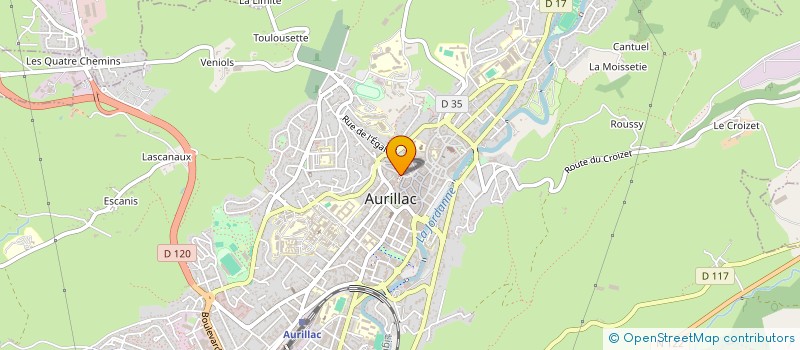 localisation de l'entreprise SCI DES AMIS POUR LA VIE à AURILLAC