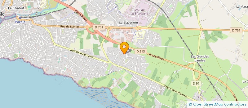 localisation de l'entreprise SCI DES AMITIERES  PORNIC