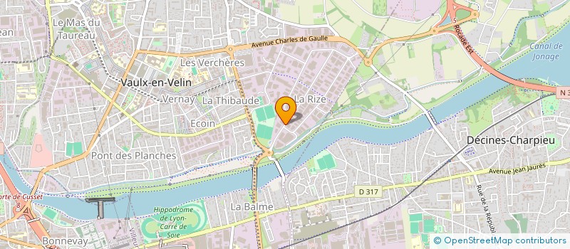 localisation de l'entreprise SCI DES AMOUREUX  LYON