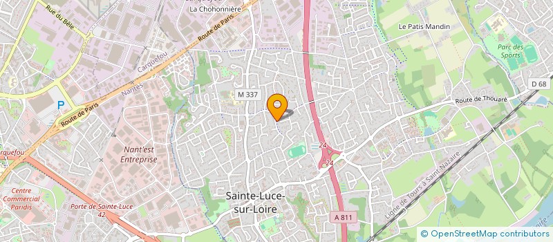 localisation de l'entreprise SCI DES ANEMONES  SAINTE-LUCE-SUR-LOIRE