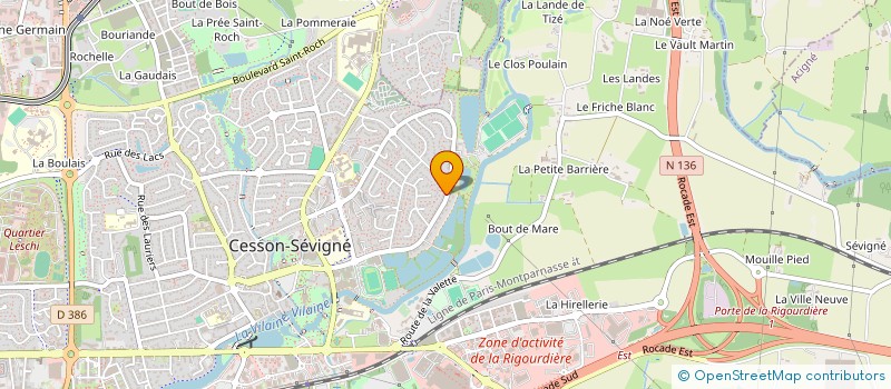 localisation de l'entreprise SCI DES ANEMONES  CESSON-SEVIGNE