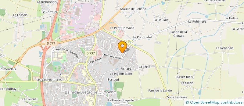 localisation de l'entreprise SCI DES ANGES  BAIN-DE-BRETAGNE