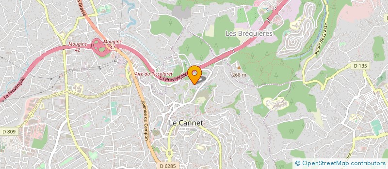 localisation de l'entreprise SCI DES ANGES à LE CANNET