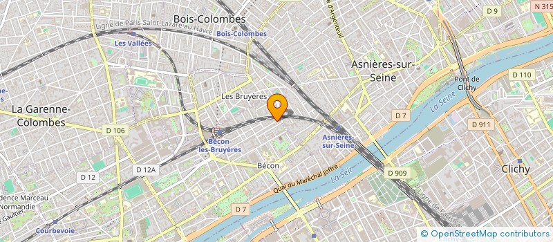 localisation de l'entreprise SCI DES ANGES à COURBEVOIE