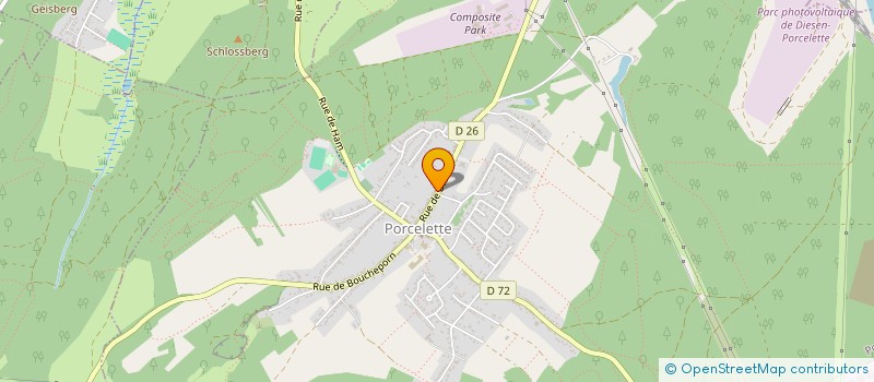 localisation de l'entreprise SCI DES ANGES  PORCELETTE