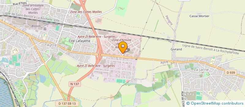 localisation de l'entreprise SCI DES ANGES  AYTRE