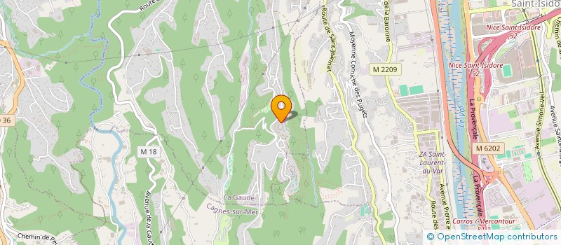 localisation de l'entreprise SCI DES ANGES  LA GAUDE