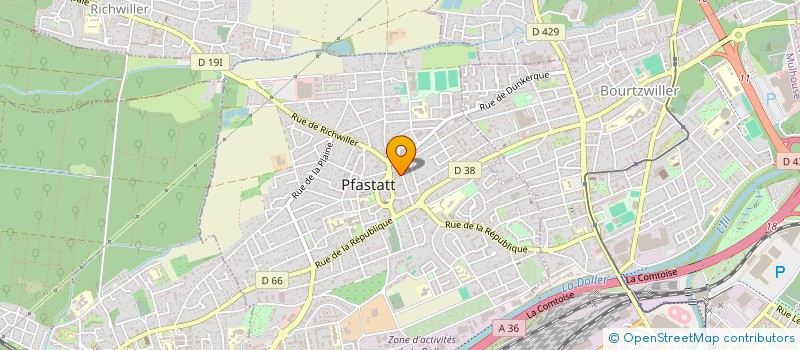 localisation de l'entreprise SCI DES ANGES  PFASTATT