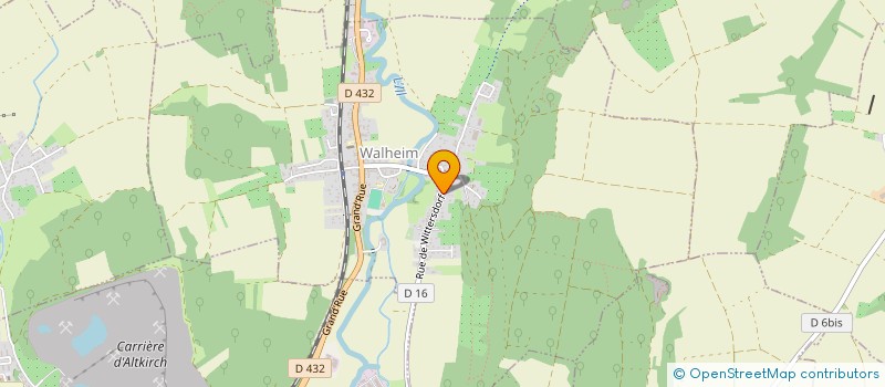 localisation de l'entreprise SCI DES ANGES  WALHEIM