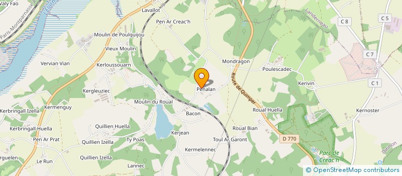 localisation de l'entreprise SCI DES ANGES DE CROAS MADEC  DIRINON