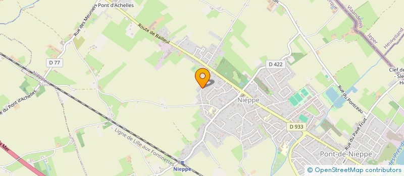 localisation de l'entreprise SCI DES ANGLAIS  NIEPPE