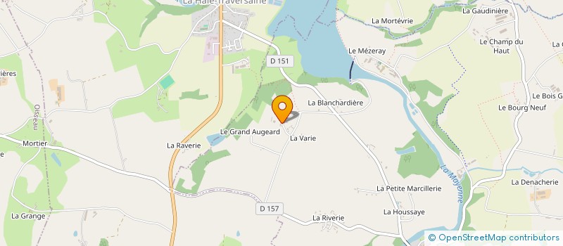 localisation de l'entreprise SCI DES ANIMALINS  SAINT-FRAIMBAULT-DE-PRIERES