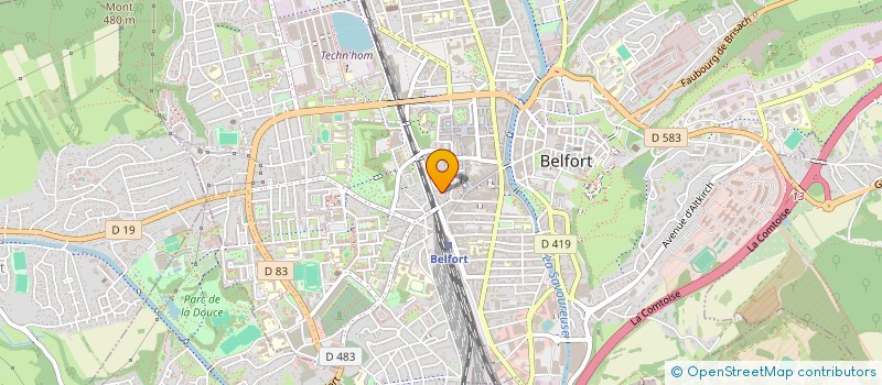 localisation de l'entreprise SCI DES ANNEAUX  BELFORT