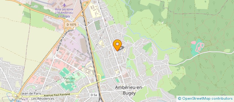 localisation de l'entreprise SCI DES APOTRES  AMBERIEU-EN-BUGEY