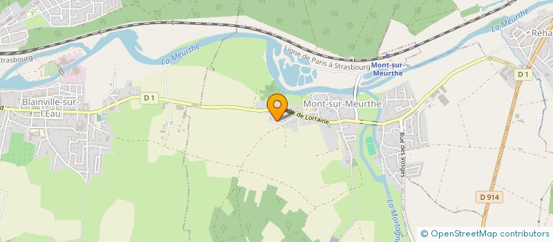 localisation de l'entreprise SCI DES APRES  MONT-SUR-MEURTHE