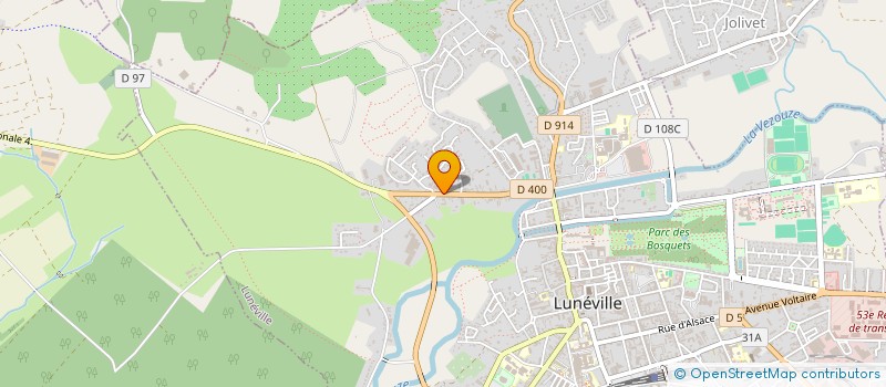 localisation de l'entreprise SCI DES ARBALETRIERS  LUNEVILLE